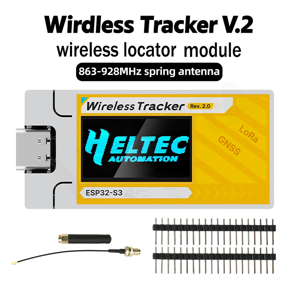 

Wireless Tracker V2 wireless locator Module BLE5.0 WiFi Dual Communication With Esp32 Wifi Lora Positioning Gps Meshtast