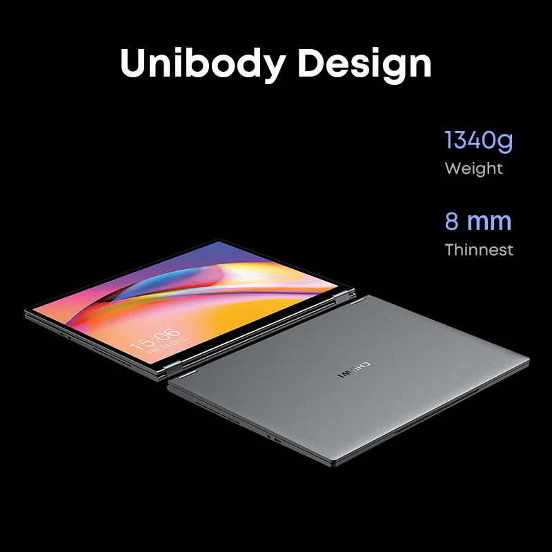 2 em 1 chuwi freebook tablet portátil intel i3 1215u 12gb lpddr5 512g ssd windows 11 laptops 13.5 "ips fhd display wifi6 2256*1504