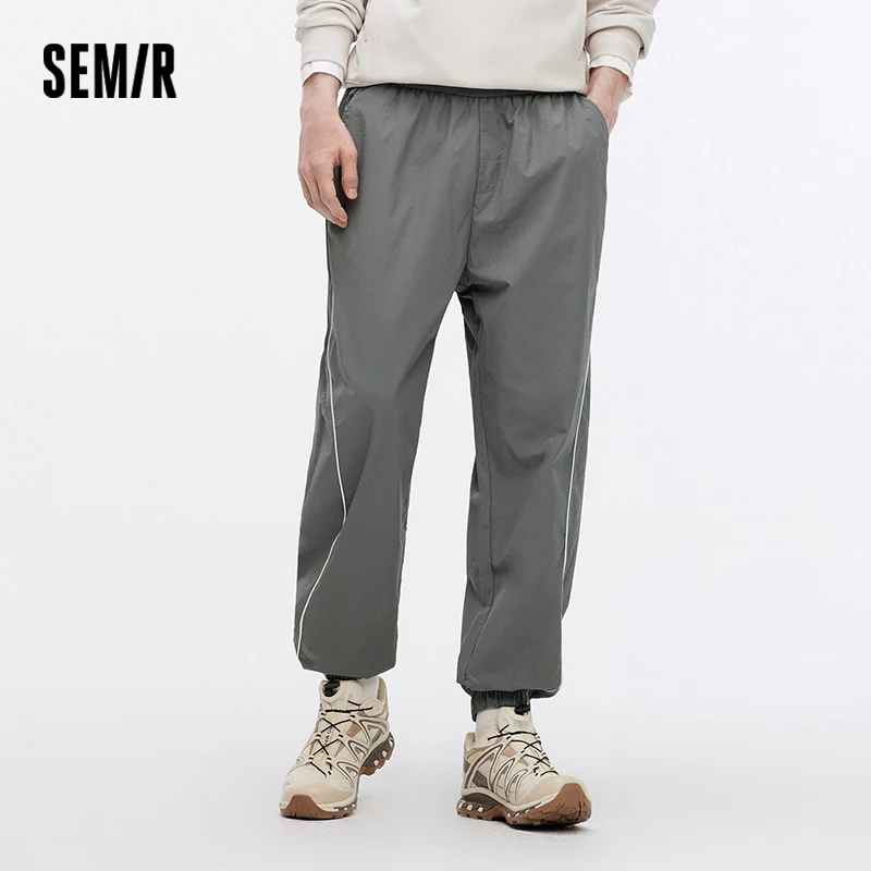 

Semir Pants Men Outdoor Sport Texture Loose Jogger 2025 Autumn New Man Clothes Breathable Fabric Texture Design