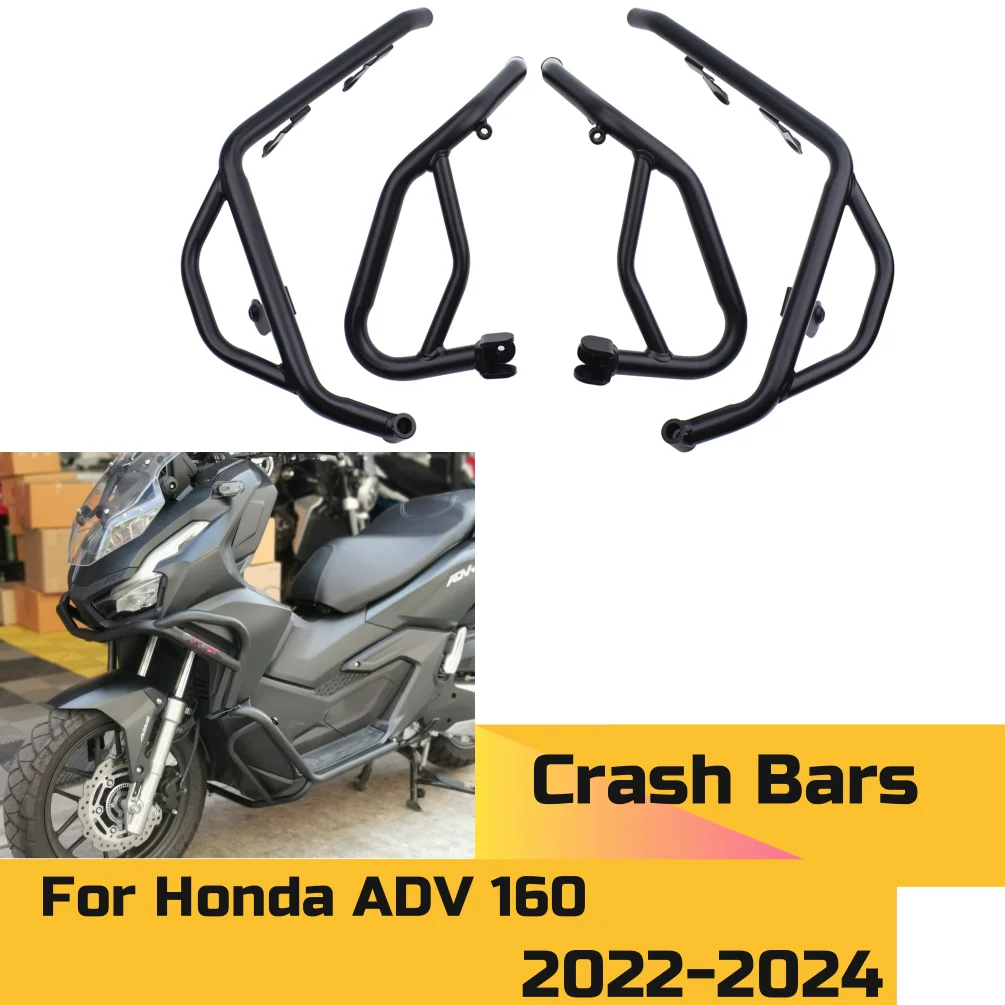 

ADV160 Highway Bumper Engine Guard Crash Bars Motor Frame Protector For Honda ADV 160 2022 2023 2024 2025 Motorcycle Accessories