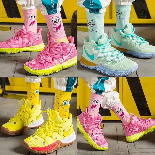 SpongeBob SquarePants zapatillas de moda para ninos personajes de anime Bob Esponja SquarePants regalos de cumpleanos para ninos baloncesto para correr AliExpress