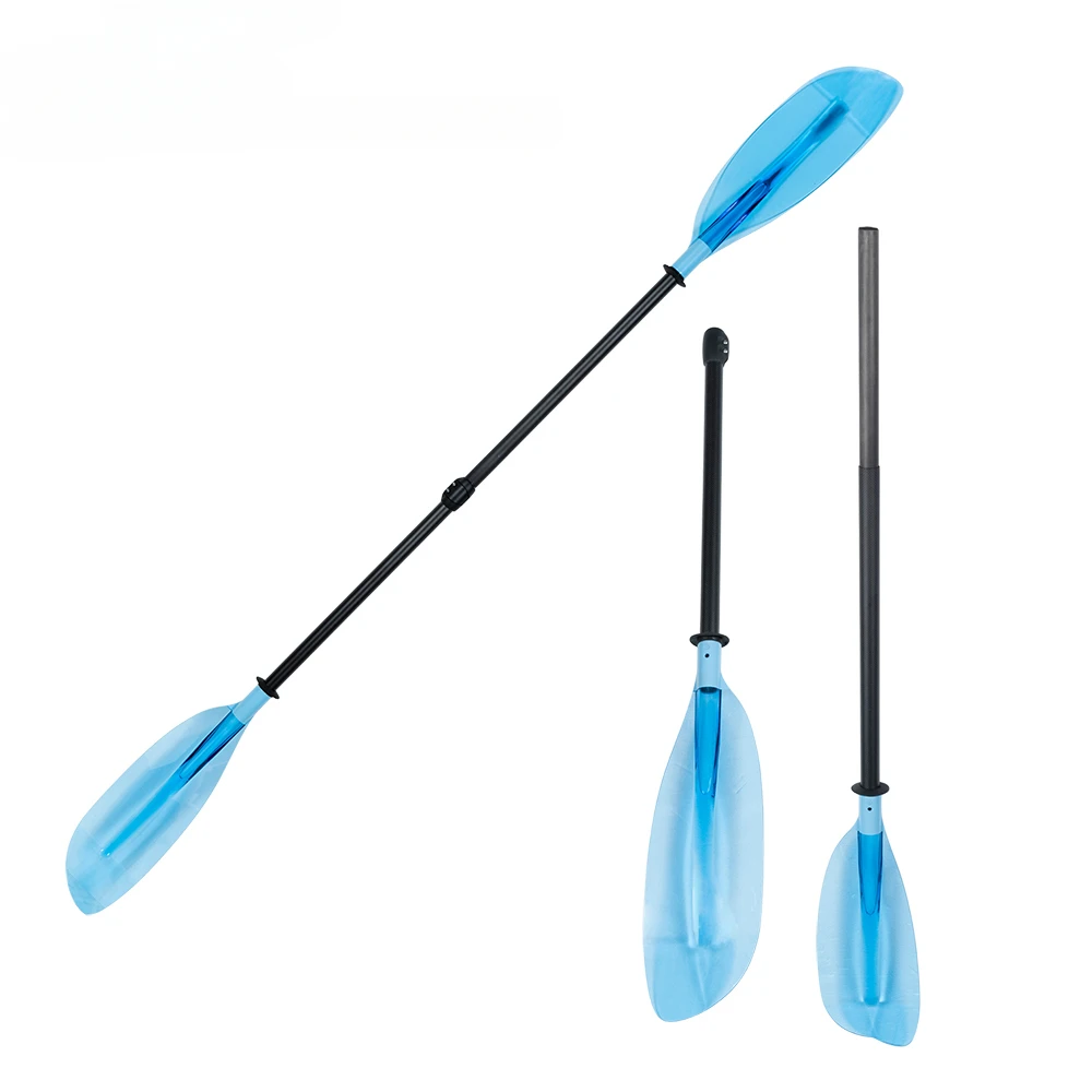 

Transparent Pure Color Blade Kayak Paddle Inflatable Stand Up Paddle Surf Finberglass Shaft Oar