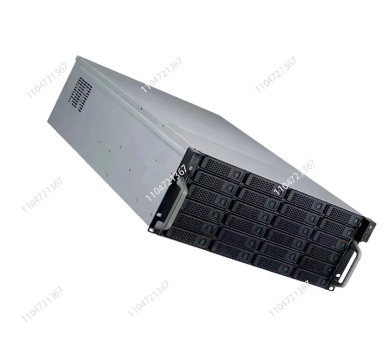 24 Bay Hot Swap Hard Drive Enclosure, 4U Server Case for Data Storage