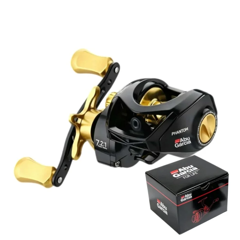 Neue Abu Garcia Angelrollen mit Maximalbremse 8kg, Ultraleichte Casting-Rolle, Angelrolle für Barsch- und Hechtangeln, Angelzubehör – Detail 5