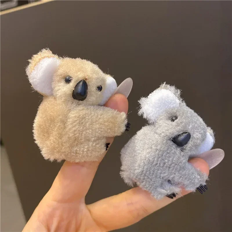 1/4pcs Koala Fluffy Animal Bobby Pin Plush Bear Hair Clips Hairpins Cute Hairslide For Girl Headwear Koala Barrettes Accessories