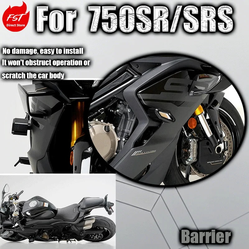 

Fits 750SR Crash Bar SRS Bumper Anti-fall Sliders Motorcycle Racing Anti-collision Modification Parts