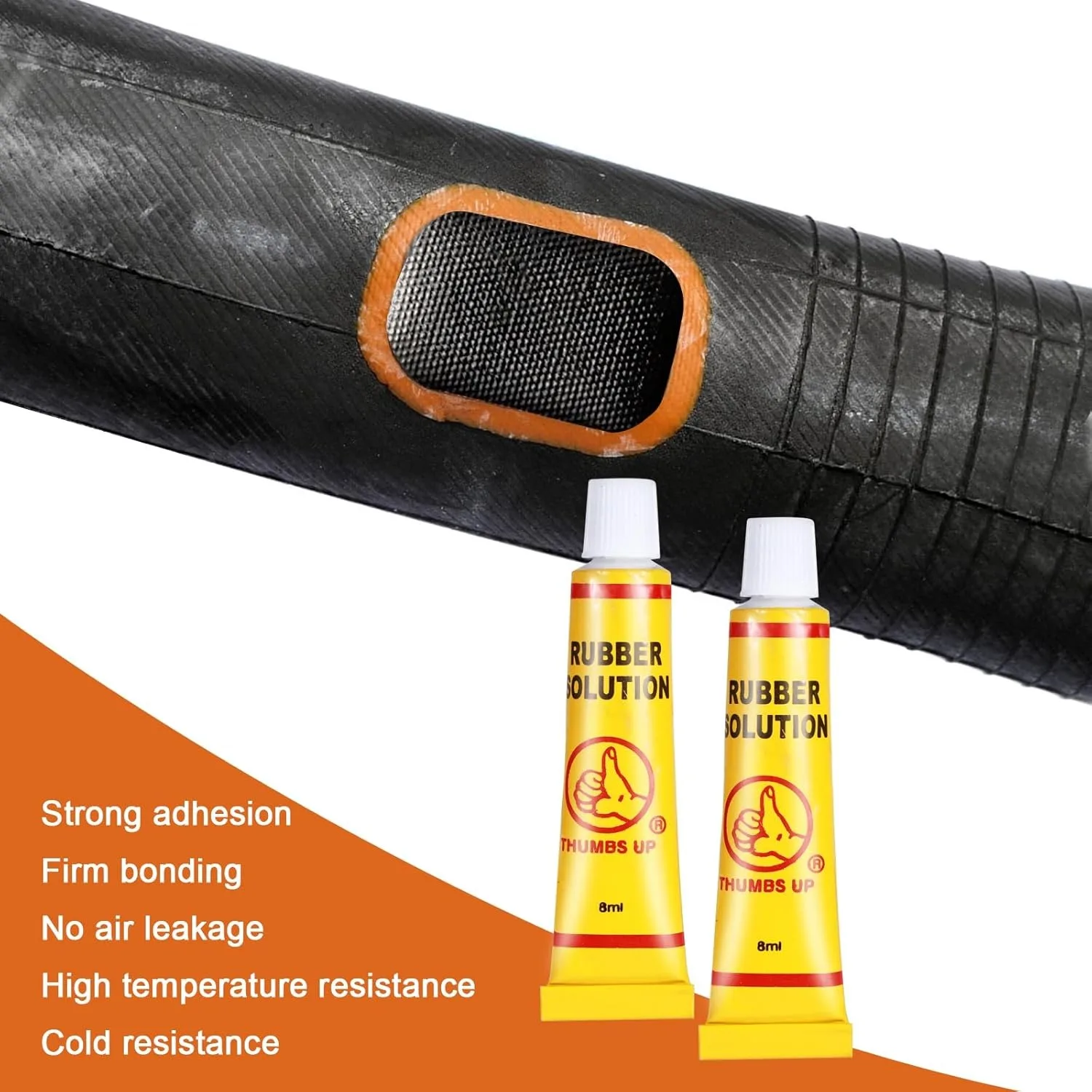 108pcs Parts Bicycle Tire Repair Kit, Tire Repair Kit for Motorcycles Off-road Vehicles Inner Tire Air Chamber Repair Tools Kit