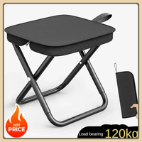 Ultra-light fishing stool, outdoor picnic camping folding chair, portable travel seat, convenient to carry folding chair.