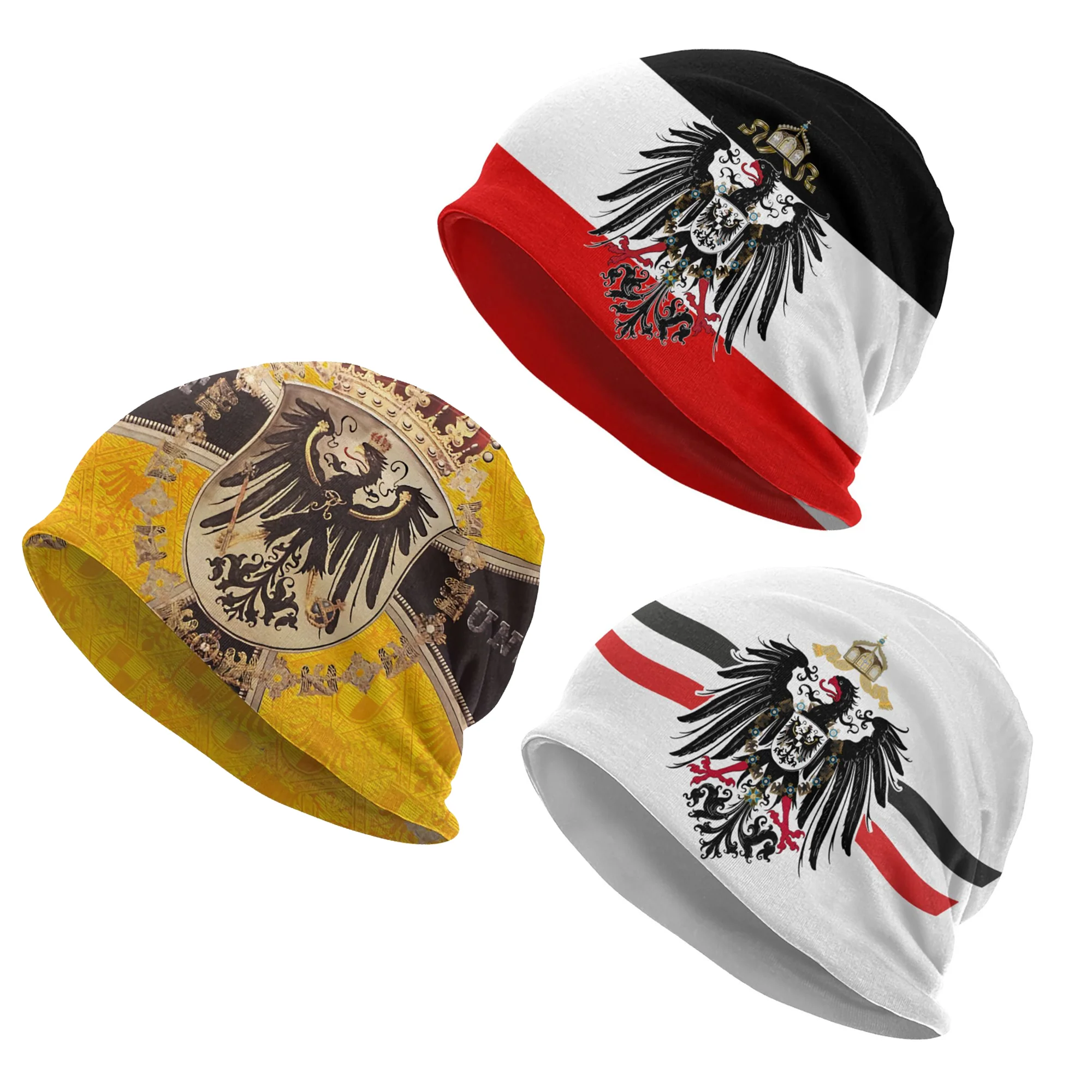 

Bonnet Hats German Empire State Flag Men Women's Thin Skullies Beanies Hat Imperial Eagle Autumn Spring Warm Cap Street Caps