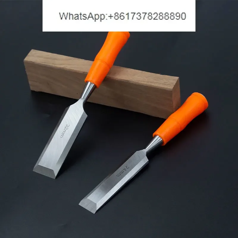 Woodworking Tools: Through hole Chisel, Steel Chisel, Wood Carving, Flat Mouth Woodworking Carving Chisel, Nine piece Set