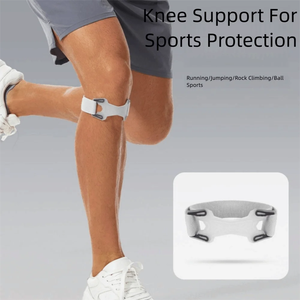 

1Pair Cushion Pressure Knee Pads Patella Strap Adjustable Soft Sport Knee Wrap Pressurize Breathable Knee Band Brace Hiking