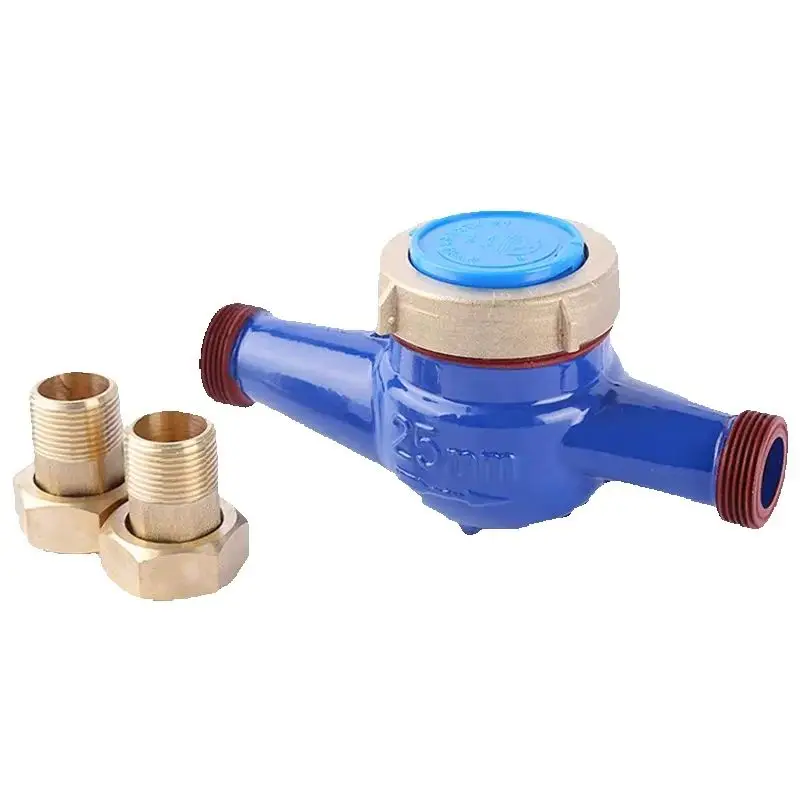 

Water Meter Water Flow Meter 1/2" 3/4" 1“ Cold Water Meter Compatible with Garden & Home use Wet Table Measuring Tool