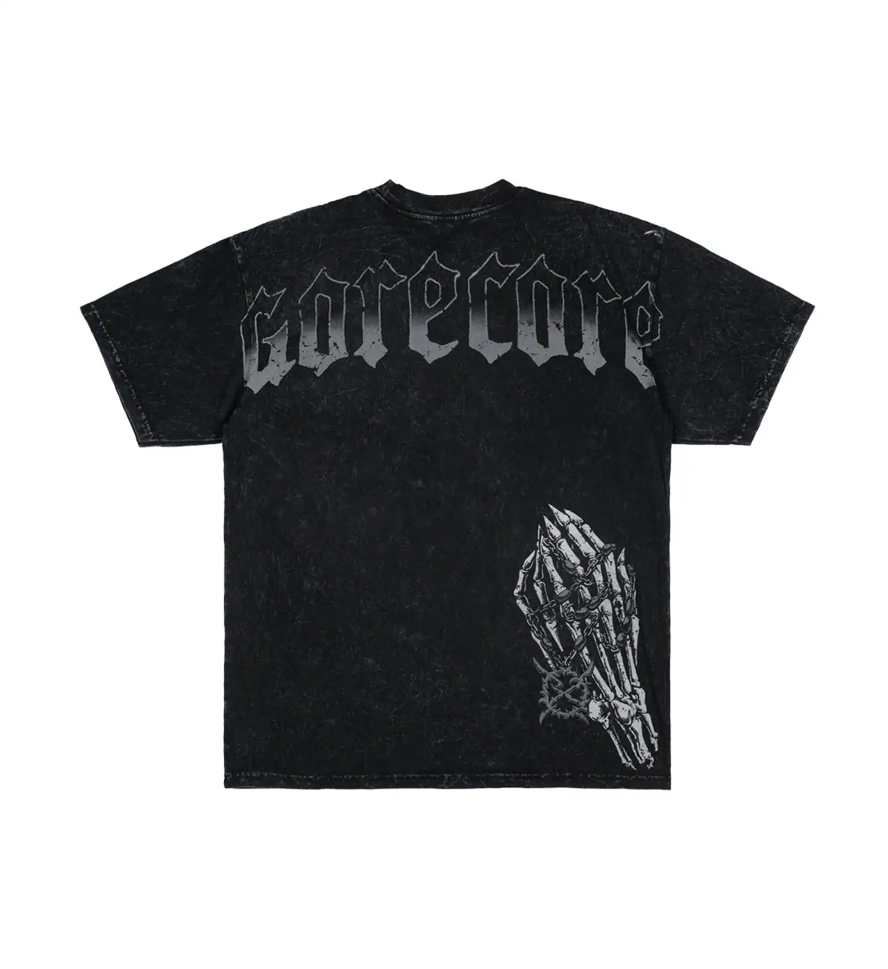 Gorecore Obsidian Short Sleeve Shirt Women Men Retro Hip Hop Graphic Printing Oversized Cotton Affliction T Shirt women clothing