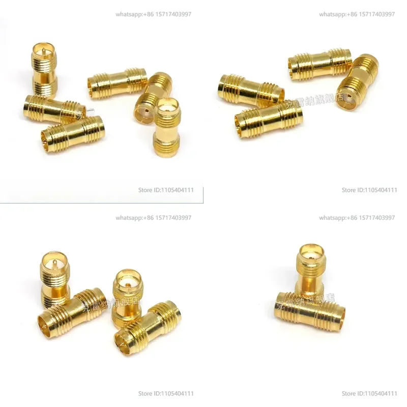 SMA RF adapter outer screw inner hole inner needle revolving female two-way