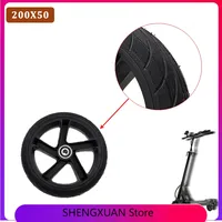 200x50 Solid Tire alloy hub 8 Inch wheel For Xiaomi Ninebot Segway ES1 ES2 ES4 Electric Scooter rear Wheel Explosion-Proof Tire