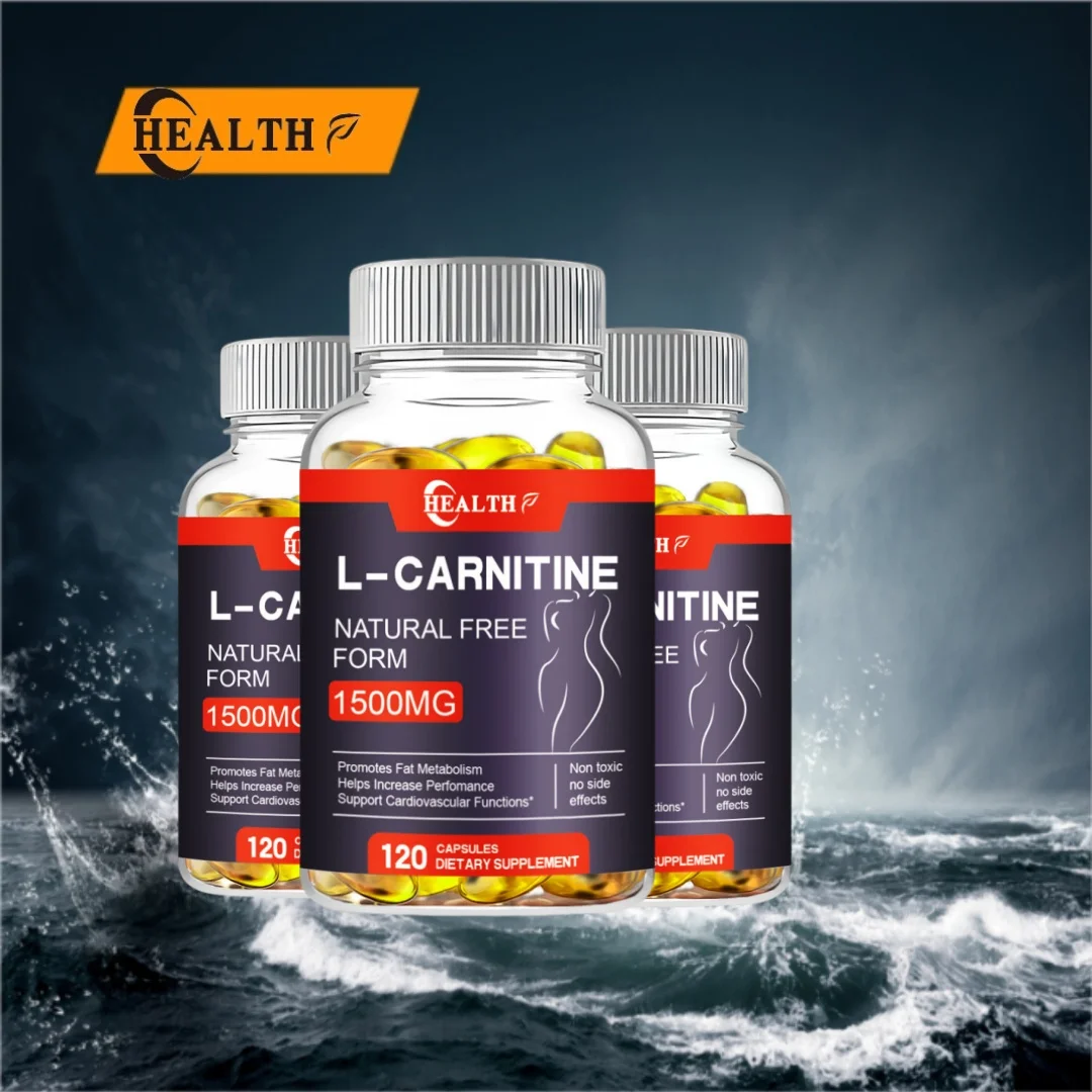 HEALTH-L-carnitine 1500 mg, gélules végétales, booster de métabolisme énergétique aminé, Eva de graisse