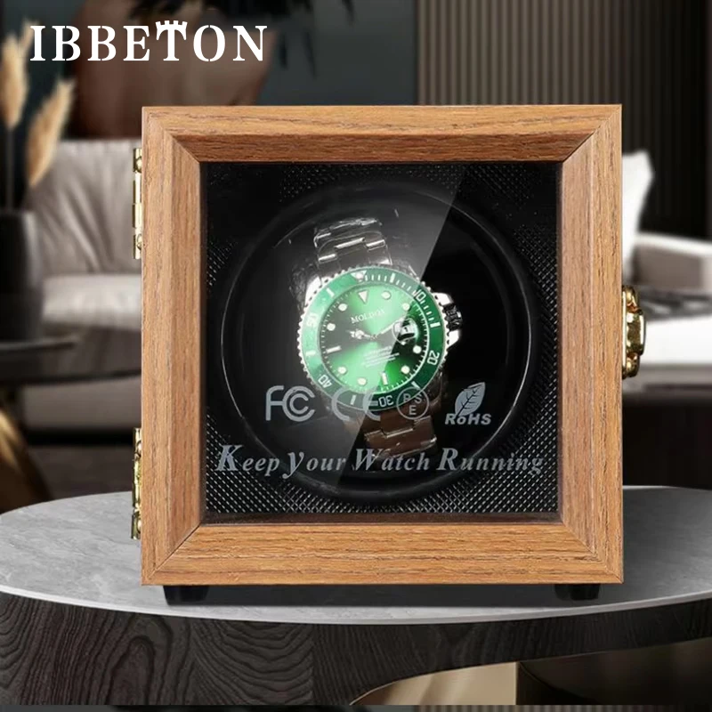 Watch Winder Automatic Watches Single Slots Storage Box Mechanical Watches Dustproof Antimagnetic Adjustment Motor