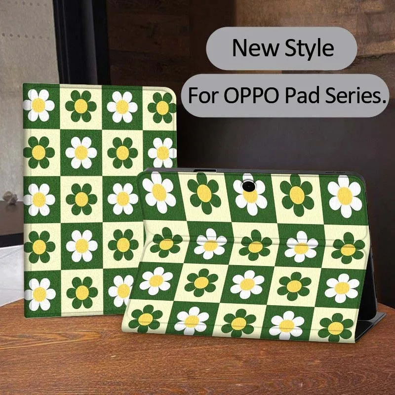 

Vintage Checkered Pattern For OPPO Realme Pad 3 11 2 4 Pro Air Neo SE X 11 11.61 11.4 12.1 13.2 Inch Tablet Case