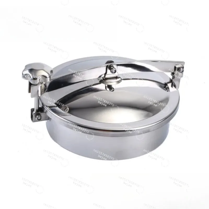 304 Stainless Steel Atmospheric Pressure Manhole Cover Sanitary Quick Opening Handwheel Oval Hand Hole