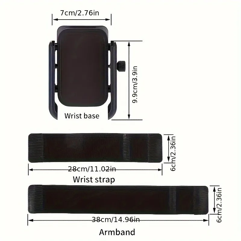حامل هاتف بحزام ذراع للجري - حزام معصم قابل للتعديل للرجال والنساء، غطاء ذراع آمن لصالة الألعاب الرياضية/الركض/المشي