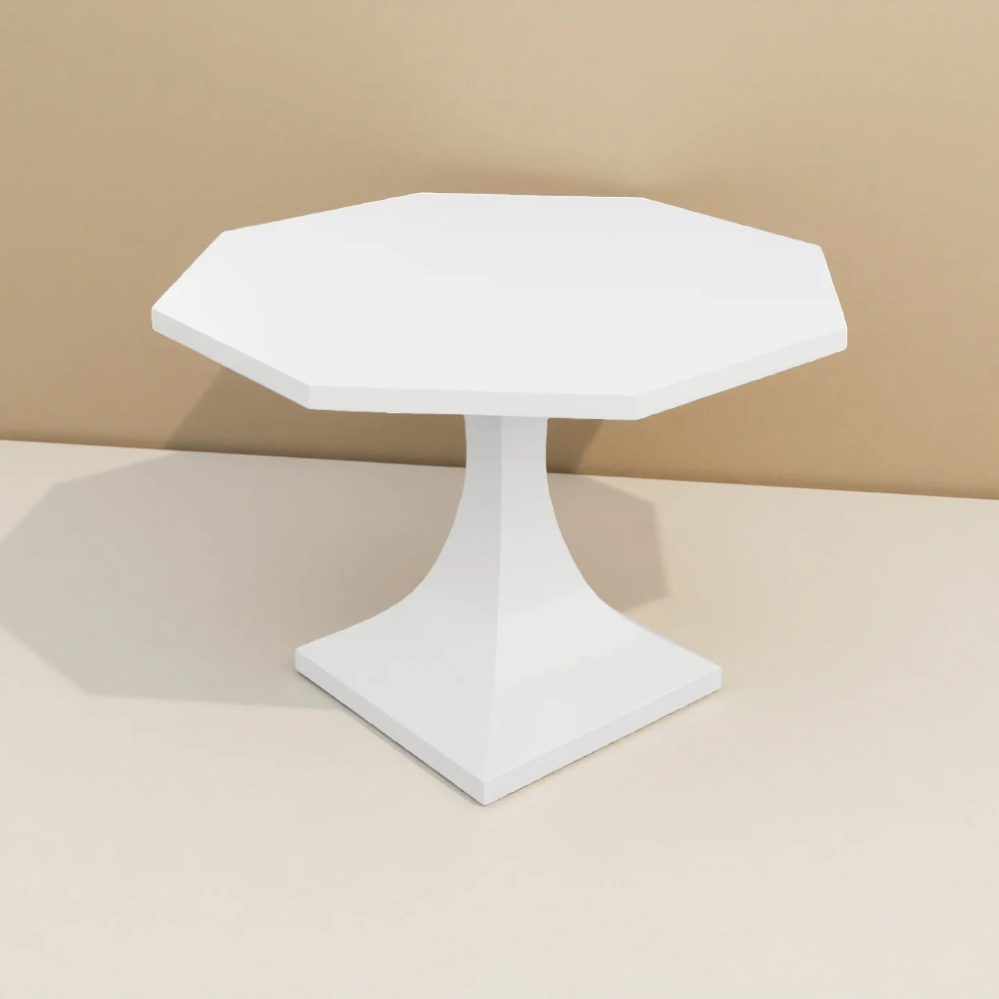 Retro Tumor Bark Solid Wood Dining Table Household Octagonal Table Exhibition Hall Model Room Polygonal Table