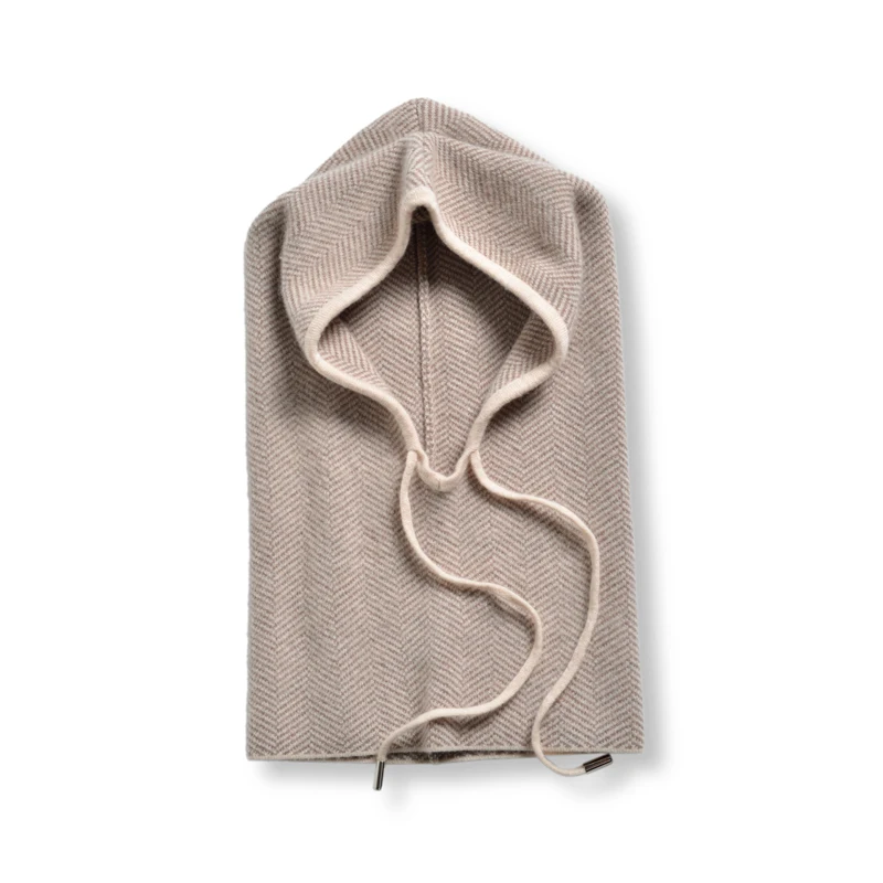 100% قبعات من الكشمير الرجال النساء سميكة قطعة واحدة القبعات الخريف الشتاء الأذن واقية القبعات مقنعين الأوشحة الكورية نمط محبوك قبعات