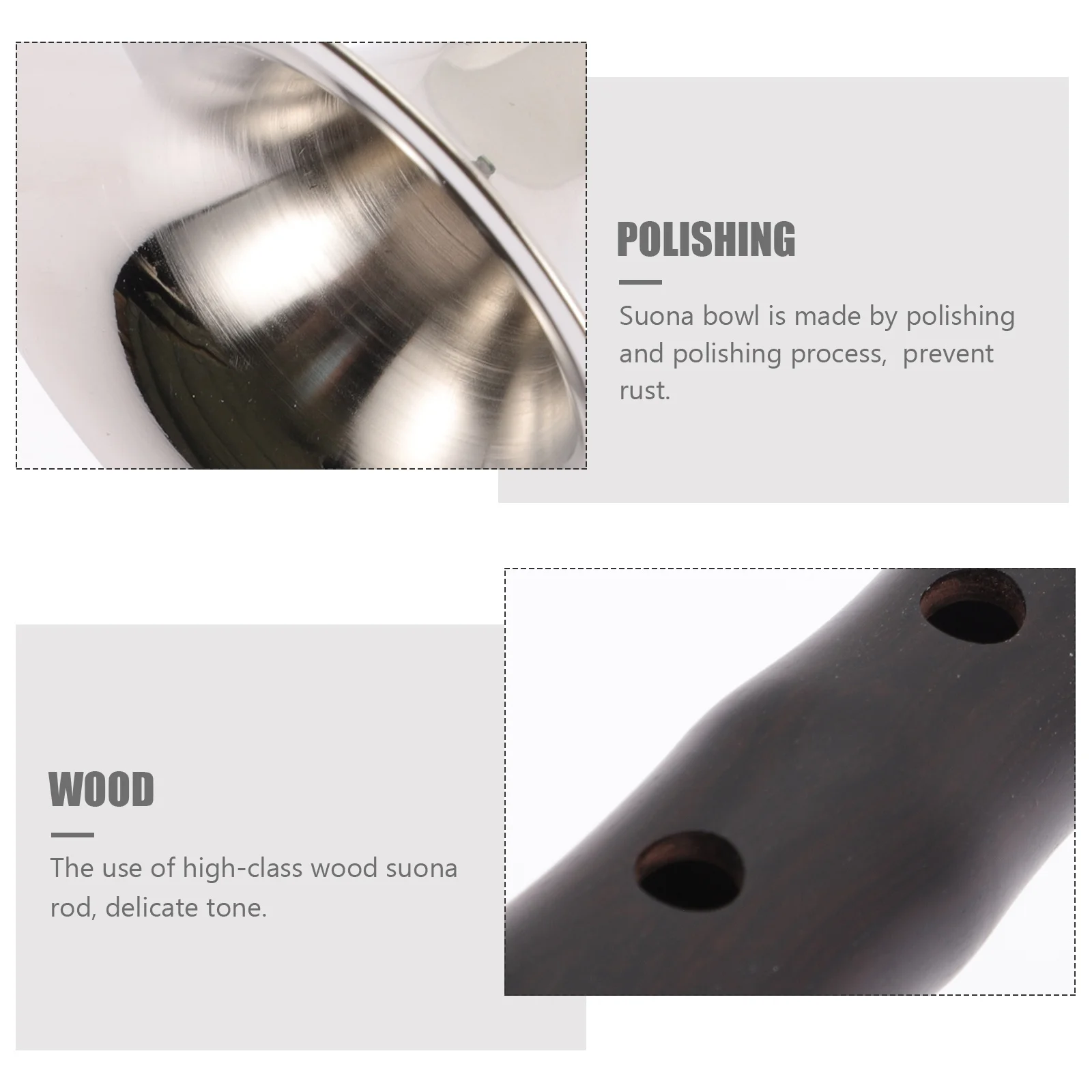 1 مجموعة F مفتاح خشب الورد Suona أداة المهنية الصينية أداة موسيقى الرياح للمبتدئين العرقية التقليدية العملية #2