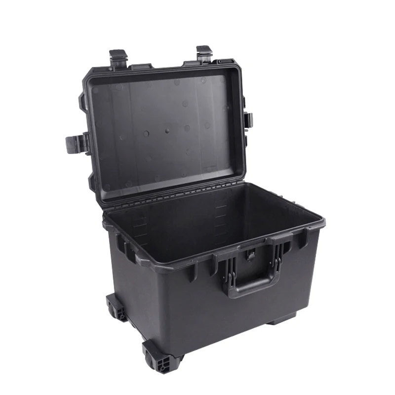 Protective Case Plastic Instrument and Equipment Packing Box Moisture-Proof and Fall Resistant Pull Rod Toolbox With Wheels Foam