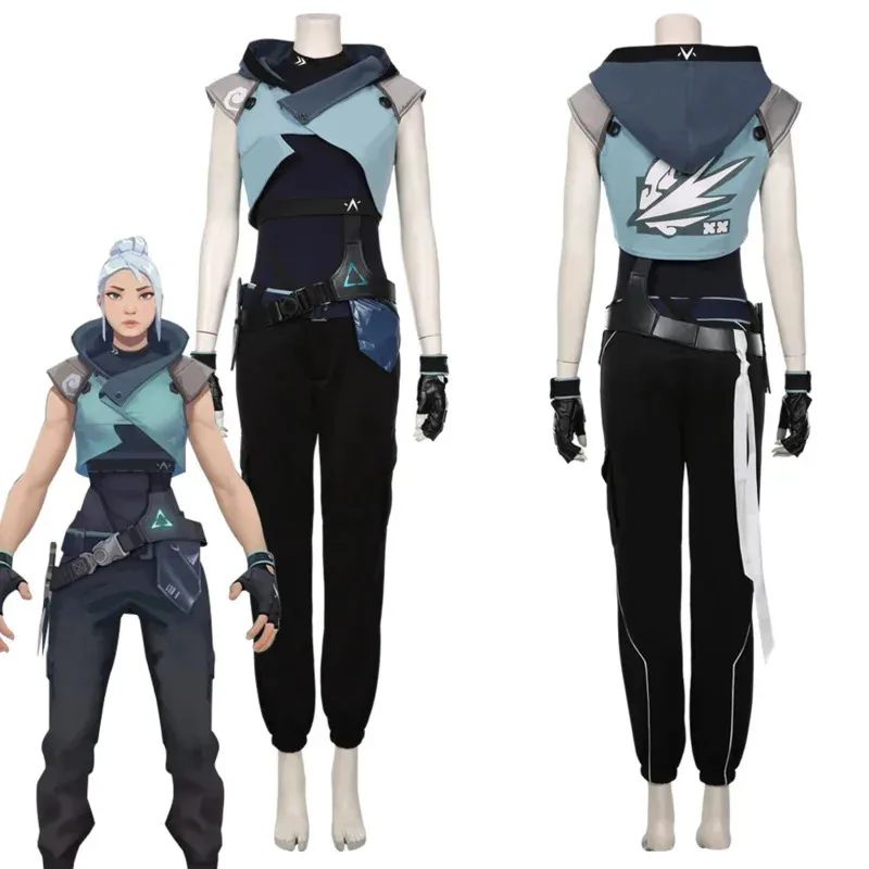 

Game Valorant Jett Cosplay Costume Halloween Carnival Costume Jumpsuit Outfits Gift
