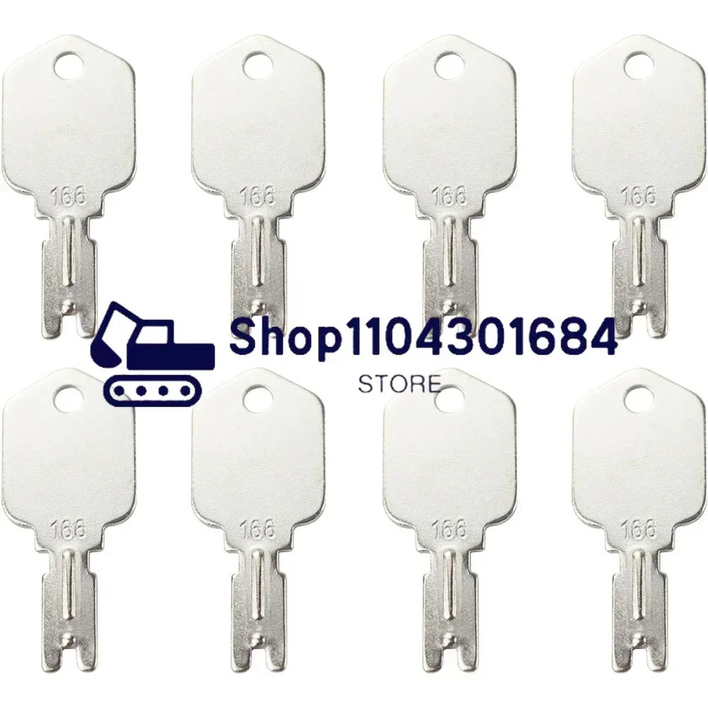 166 Forklift Key for Clark Yale Hyster Eavy Equipment Keys for Komatsu Mustang Gradall Gehl for Daewoo Doosan A214062 5133504