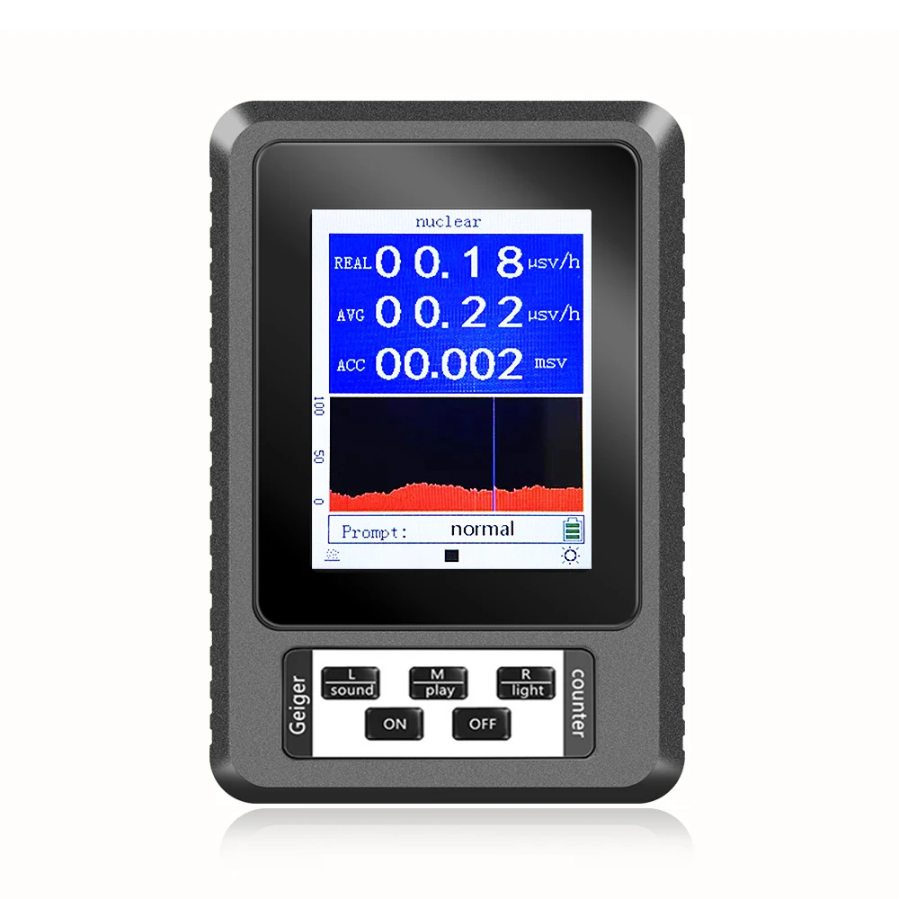 XR-1 Nuclear Radiation Detector Color Display Screen Geiger Counter Personal Dosimeter Detectors Beta Gamma X-ray