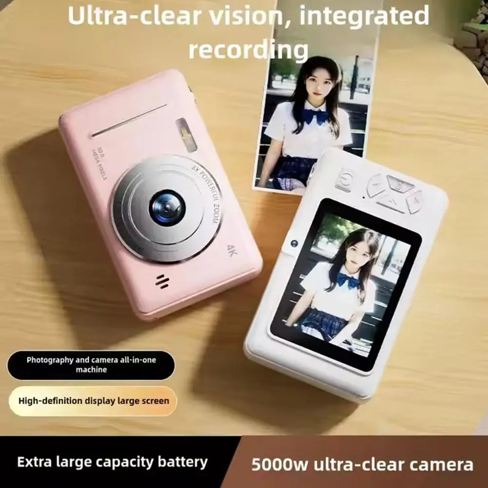 

4K 5000W Pixel Retro CCD Digital Camera Portable Card Camera Pixels Flash Million Auto Dual Entry-level Focus Camera Camera H5B0