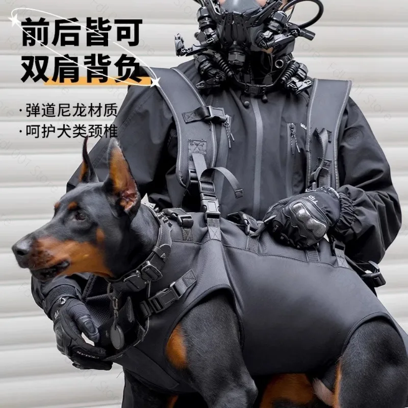 British pet medium and large dog strap out carrying artifact old  big  walking backpack