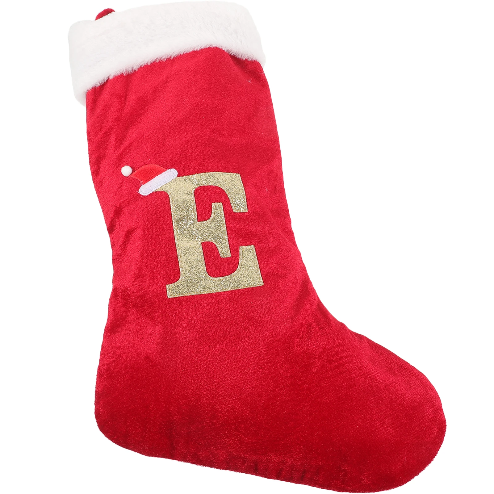 

Large Christmas Stocking Red L Size Embroidered Letter Knitted Holiday Decor Gift Bag Christmas naments Stockings