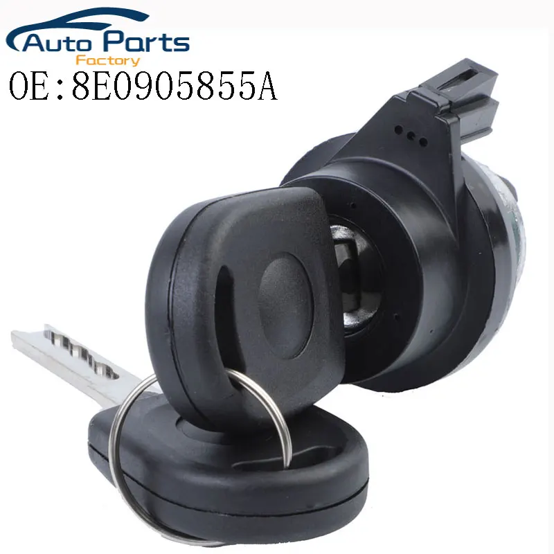 New Steering Ignition Switch Lock Barrel Cylinder With key For VW Skoda Audi A6 Q3 R8 TT Seat 8E0905855A 107905855CF 6L0905855D