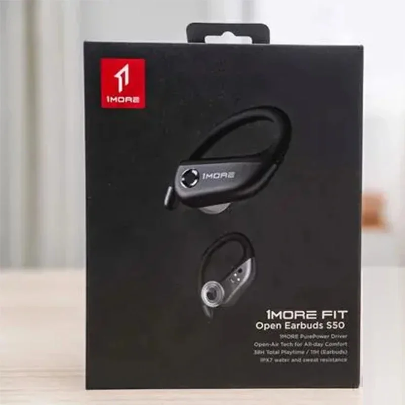 Original 1MORE Fit Open Earbuds S50 Wireless Bluetooth Earphone EF906 Sports Running Music Headset 38H Battery Life Waterproof