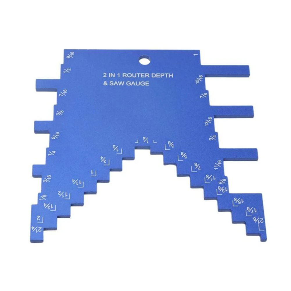 2 in 1 Precision Depth Gauge Essential Tool for Seamless Transition Between For Router Adjustments and Table Saw Setup