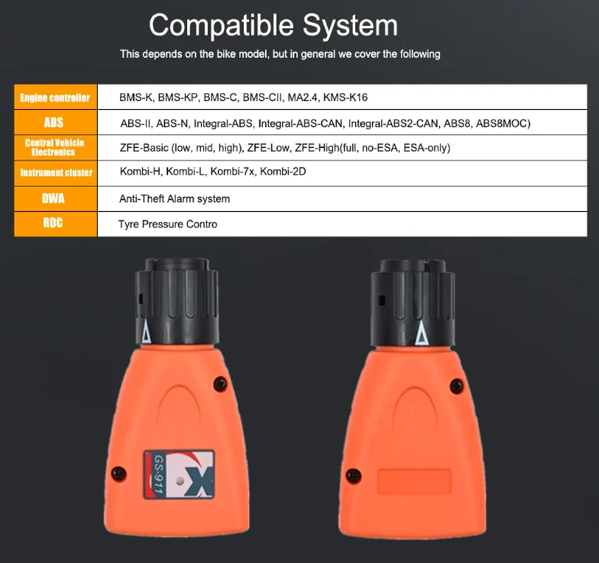 Newest GS-911 V1006.3 GS911 Emergency Diagnostic Scanner Tool For BM/W Motorcycles Tools Professional Engine Analyzer For BMW