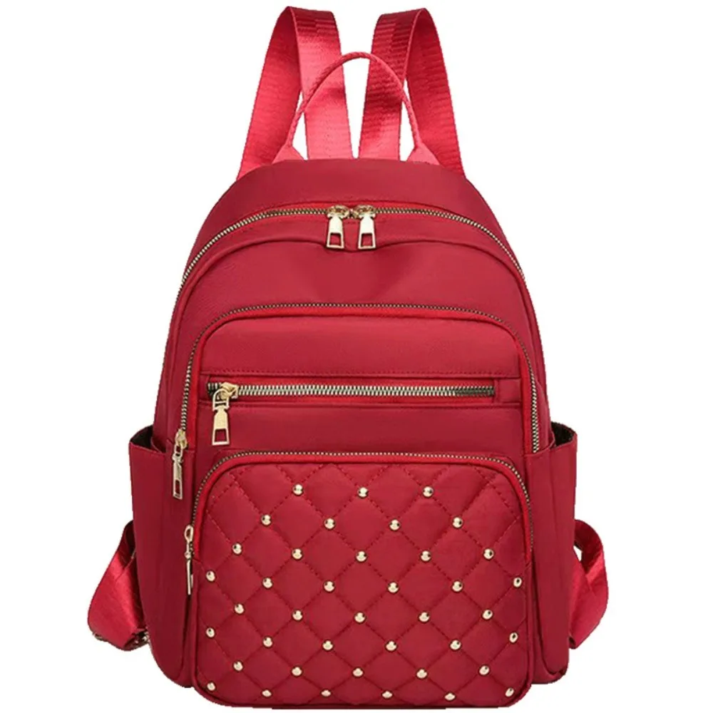 

Fashion Classic Vintage Backpack Multiple Pockets Elegant Women Backpack Adjustable Straps School Bag Girls