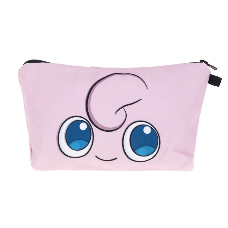 Anime Pokemon Pikachu borsa cosmetica borsa cosmetica da viaggio borsa da toilette impermeabile borsa da viaggio borsa da donna borsa da bellezza