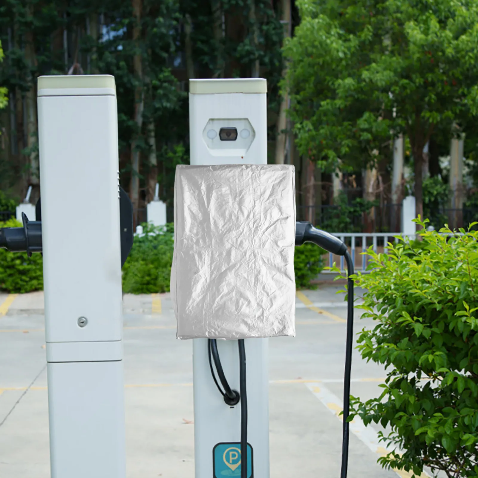 Charging Pile Rain Cover Waterproof Outdoor Ev Charging Station Protector Uv Resistant Wear Resistant Snow Accumulation