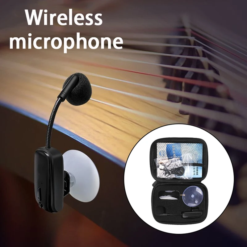 

Беспроводной микрофон для гучжэна и пипы, усилитель, микрофоны с шумоподавлением, приемник, беспроводной микрофон для выступлений с присоской