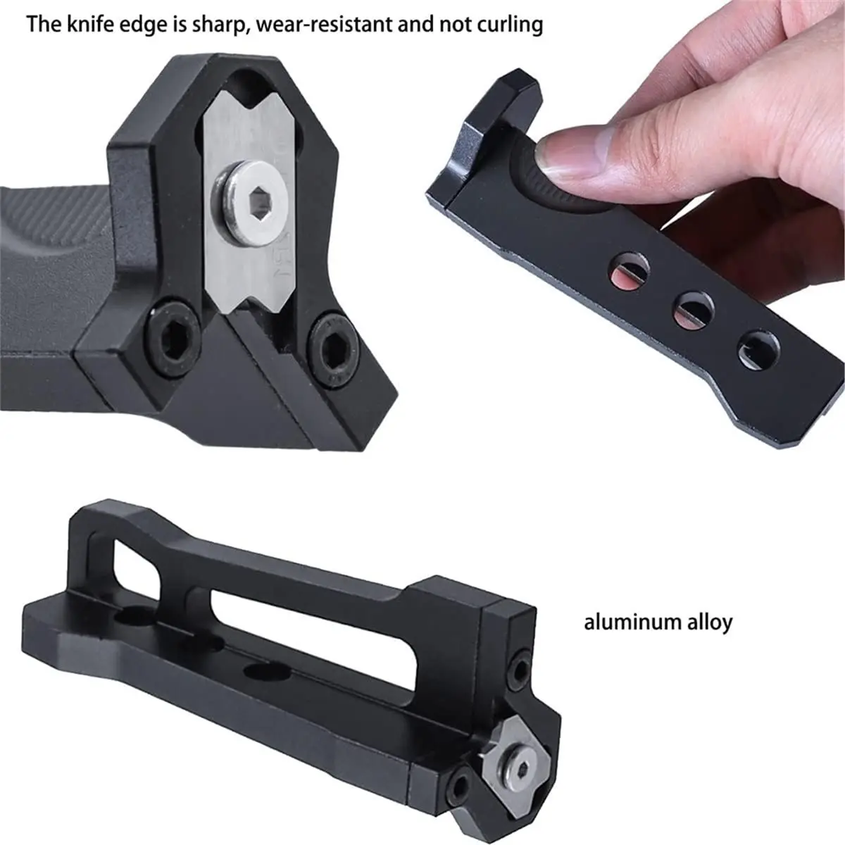 2026 New Woodworking Edge Banding Trimmer Tool Set, Manual Veneer Edge Cutter with 4 Types Replaceable Blades