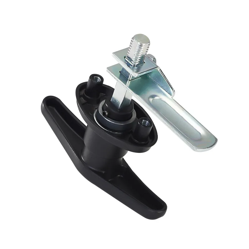 1PCS T-Handle RV Door Lock with Alloy Connecting Rod Chassis Hardware for Rear Campervan - Durable For Vehicle Door