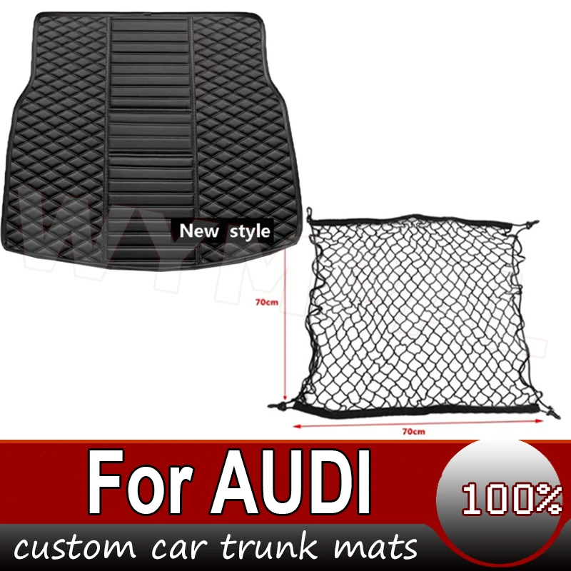 Fit For Audi Q3 Q8 Q7 Q5 A7 A6 Avant A4 A3L A5 A1 SQ5 TT Q4 e-tron Car Trunk Mat Tail Boot Tray Liner Rear