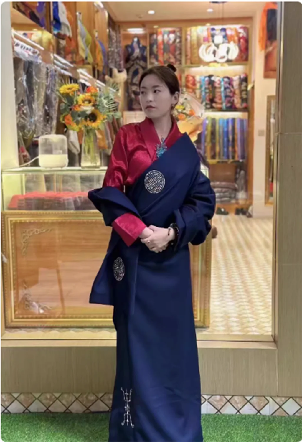 Xizang Suit Versatile Single Tibetan Robe