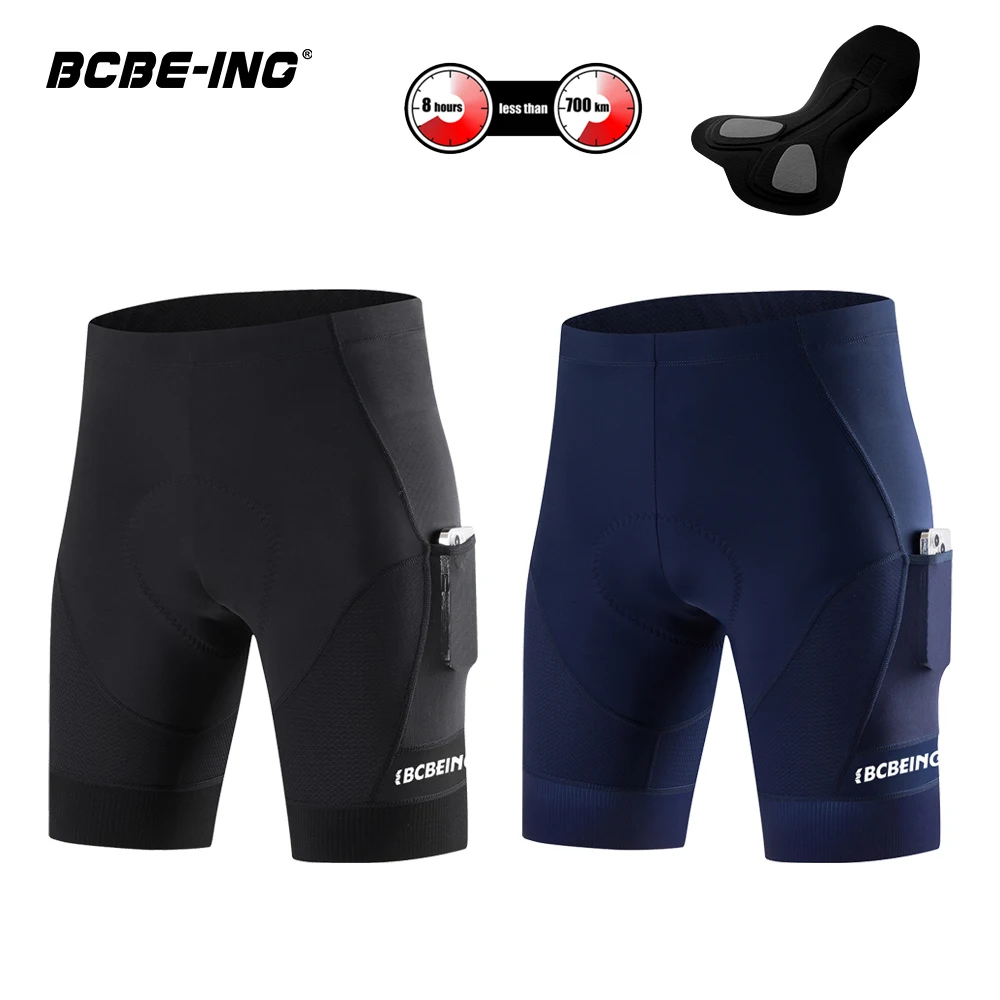

BCBE-ING New Men Cycling Shorts Pro VEONINSERT Pad Italy MITI DELTA Fabric Breathable MTB Bicycle Shorts With Side Pockets
