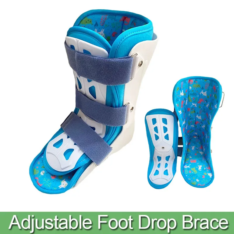 

Kid Ankle Adjustable Foot Drop Brace Orthosis-For Ankle Fracture Sprain Protector Fixing Splint