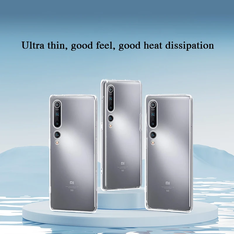 Funda de teléfono transparente y suave ultrafina para Xiaomi Mi 10 Ultra 10T Pro Lite Zoom Youth 10i 10S 10Pro 10Ultra 10Lite 5G