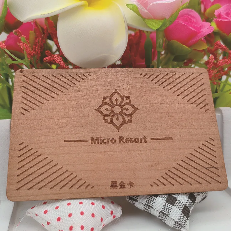 Customized. Custom Hotel Access Card NFC Wooden Room Card RFID Waterproof Card High Frequency Chip Wooden Card Manufact